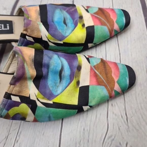 Vintage 80s 90s Vaneli Lip Pop Art Heels - Picture 6 of 15